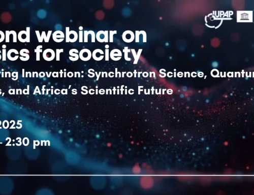 Second webinar on physics for society: Illuminating Innovation – Synchrotron Science, Quantum Frontiers, and Africa’s Scientific Future